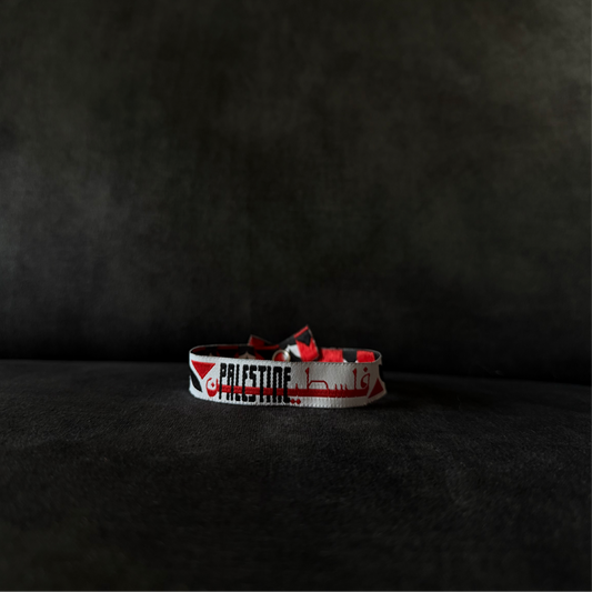 Woven Bracelet - Palestine in Red